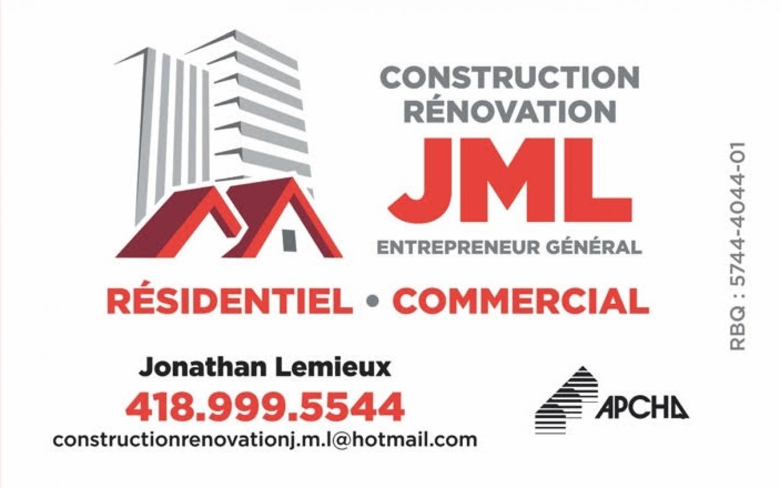 CONSTRUCTION RÉNOVATION J.M.L. INC. Logo